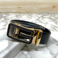 Single G Shape Two Tone Formal Belt For Men-SunglassesCraft