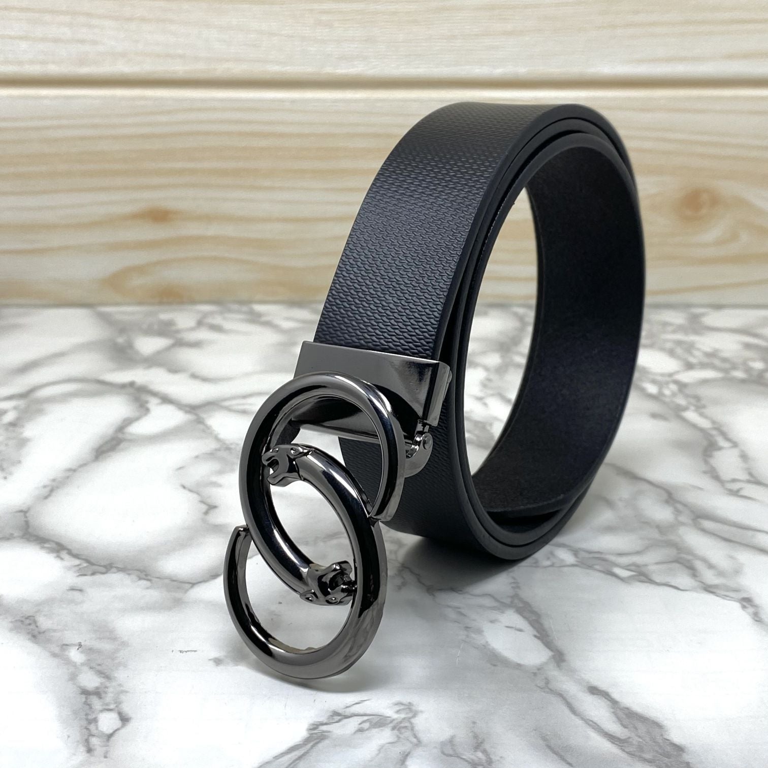Classic Jaguar Design Leather Strap Belt-SunglassesCraft