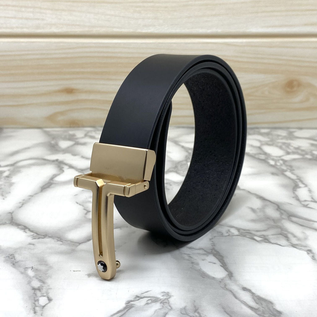 T-Shape Formal and Casual Leather Strap Belt-SunglassesCraft