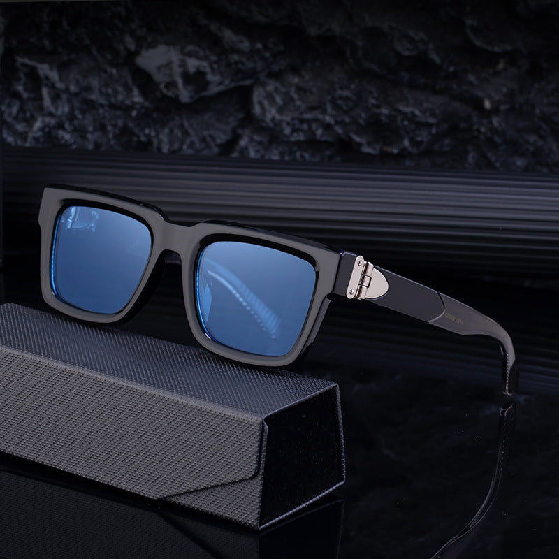 High-End Square Frame Polarized Sunglasses for Men – Luxury Style, UV Protection