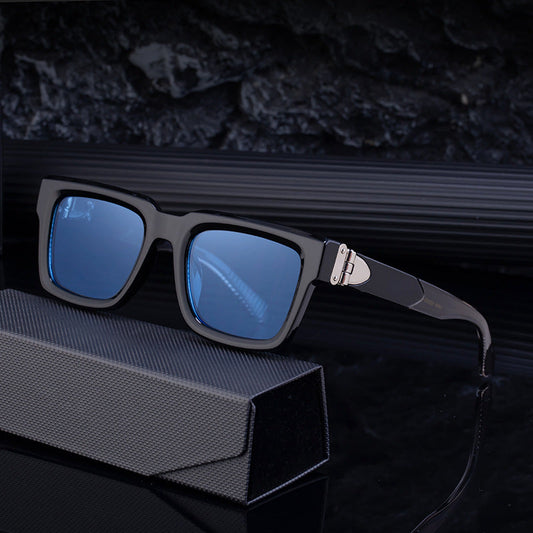 High-End Square Frame Polarized Sunglasses for Men – Luxury Style, UV Protection