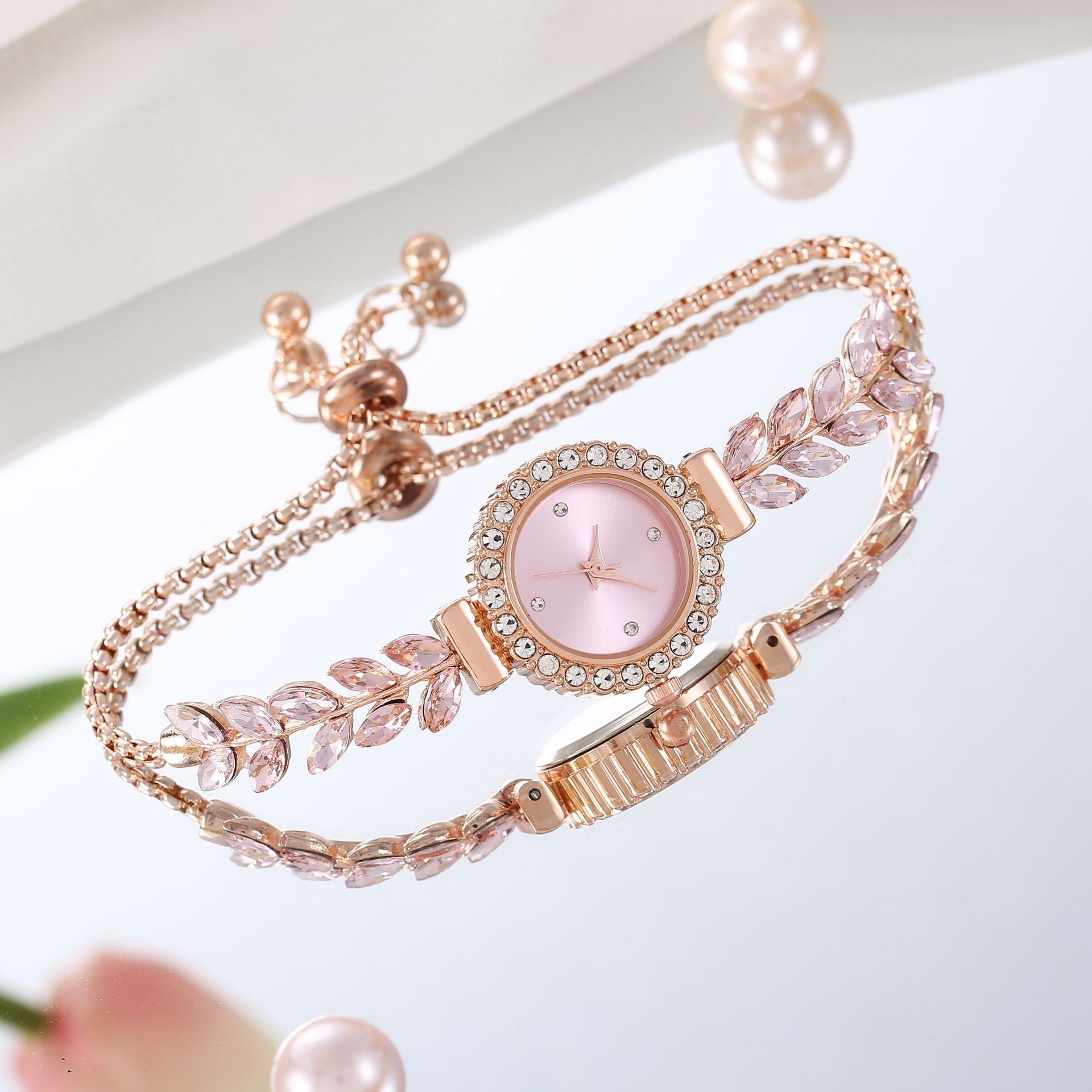 Leaf Diamond Women's Quartz Watch