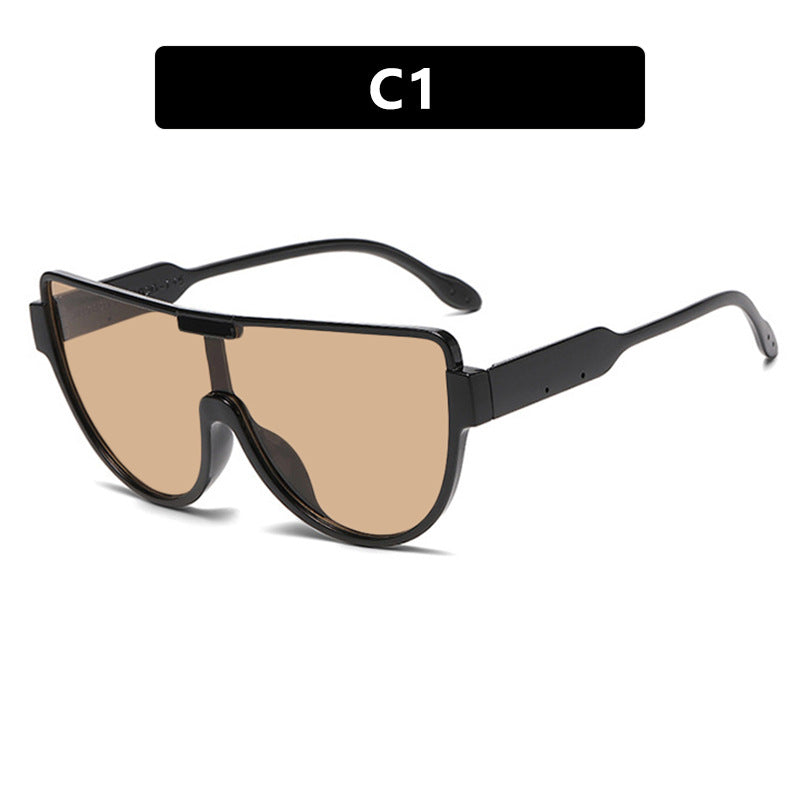 Women's Oversized Aviator Sunglasses – UV400 Protection, Fashion Street Style