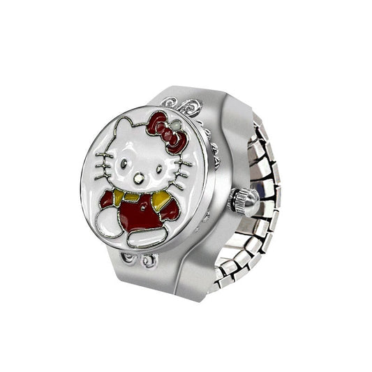 Hello Kitty Ring Watch – Cute Quartz Finger Watch