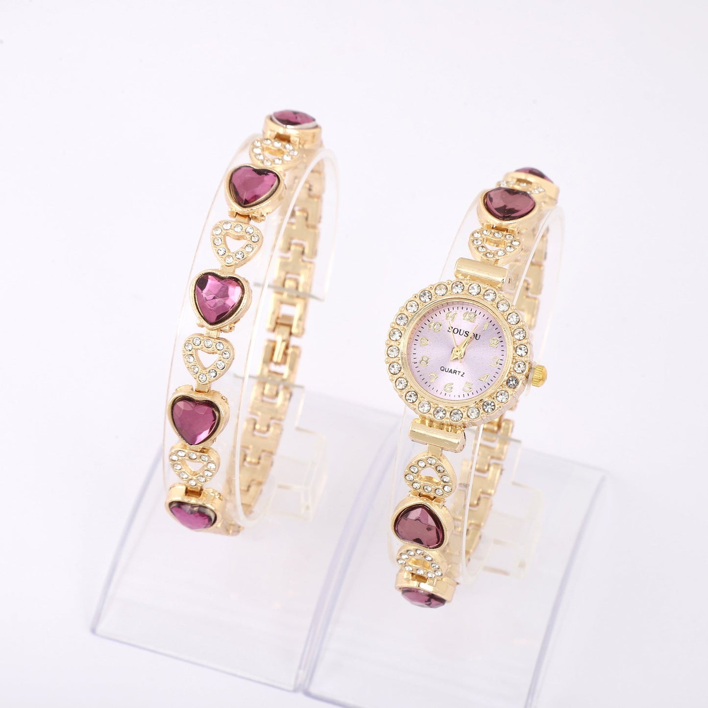 Luxury Women’s Quartz Watch – Elegant Diamond Bracelet Design