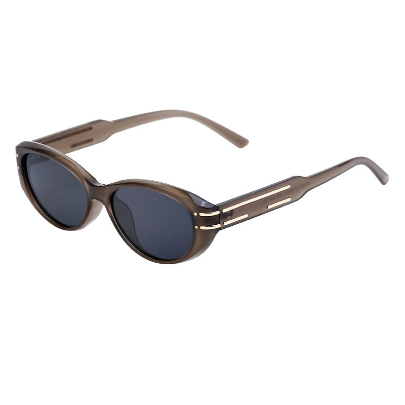 Korean Oval Polarized Sunglasses for Women – Trendy Street Style, UV Protection