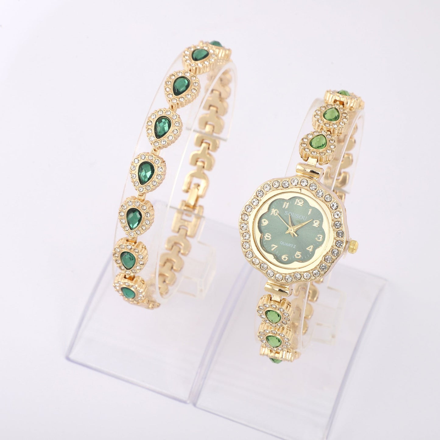 Elegant Women’s Quartz Watch – Luxury Floral Dial, Minimalist Design