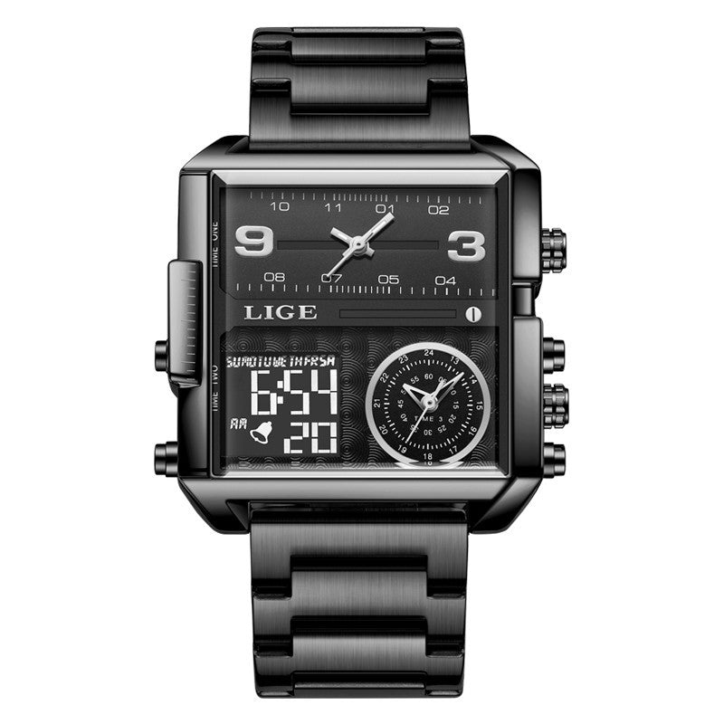 Lige Analog Digital Luxury watch for Men 8925