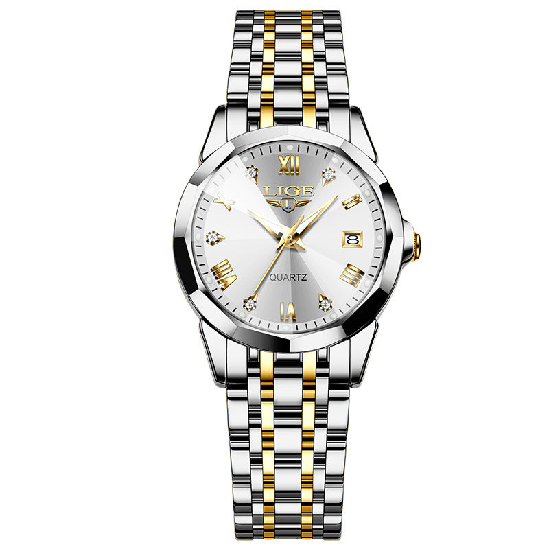 Unisex Fashion Quartz Watch – Calendar Wristwatch with Luminous Dial