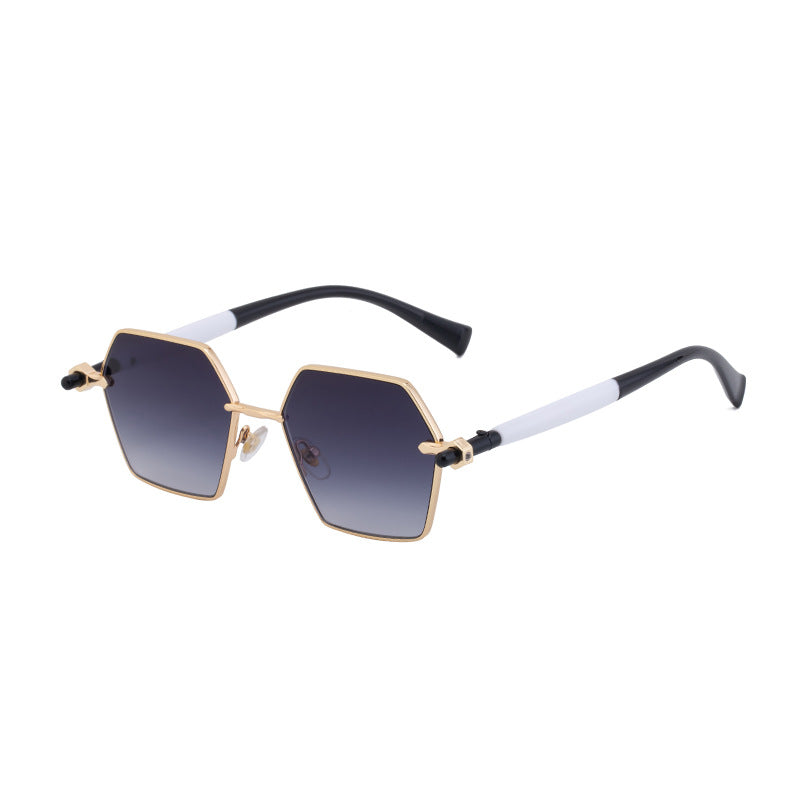 Men’s Polygonal Sunglasses – High-End Fashion Shades with UV Protection