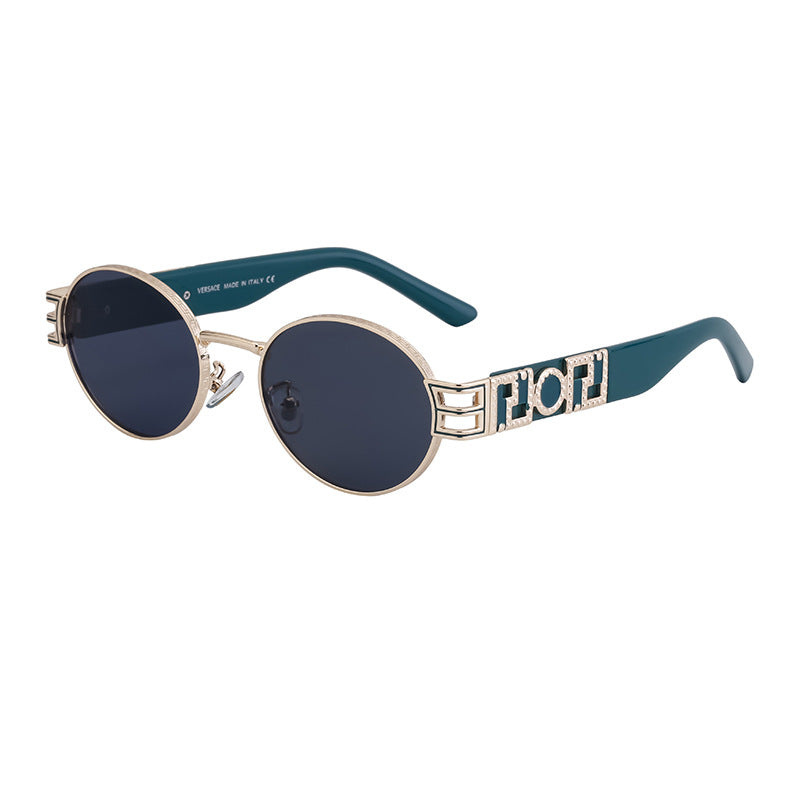 Women's Round Frame Fashion Sunglasses – High-End UV Protection Shades