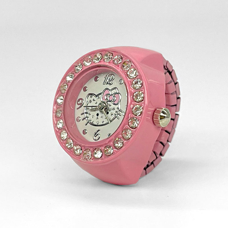 Women's Stylish Ring Watch – Quartz Finger Watch