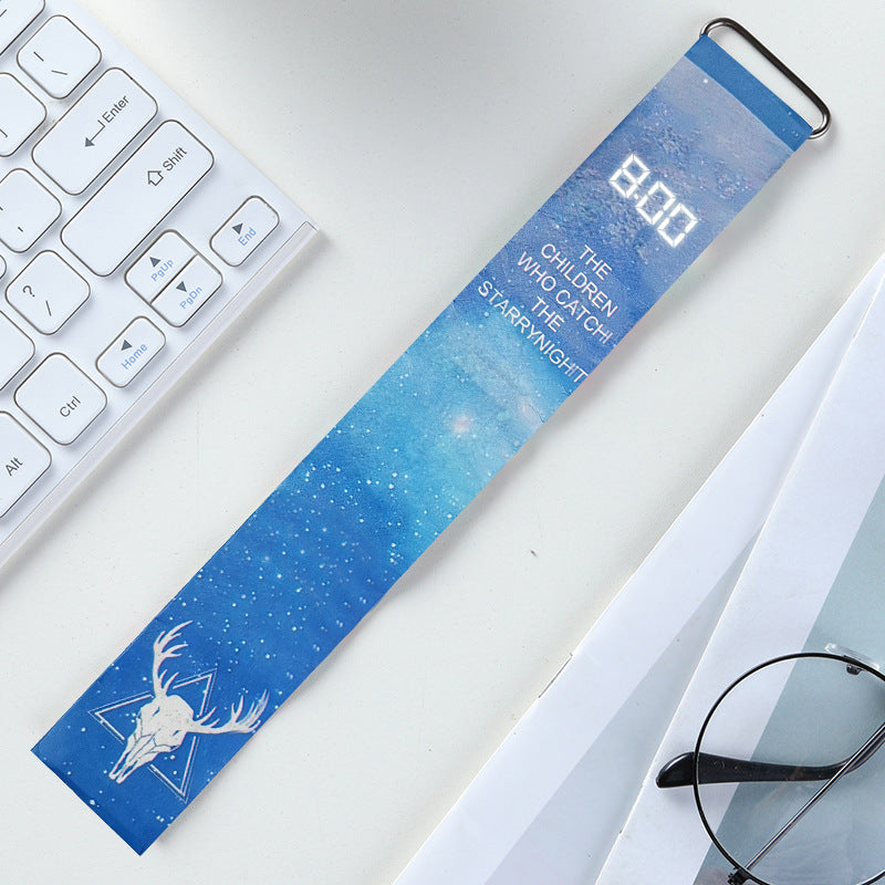 Trendy Paper Watch for Boys – Lightweight Digital Student Gift | Creative Design