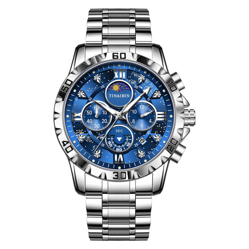 TINAIBIN Multi-functional High-grade Luminous Quartz Watch For Men TIN6626
