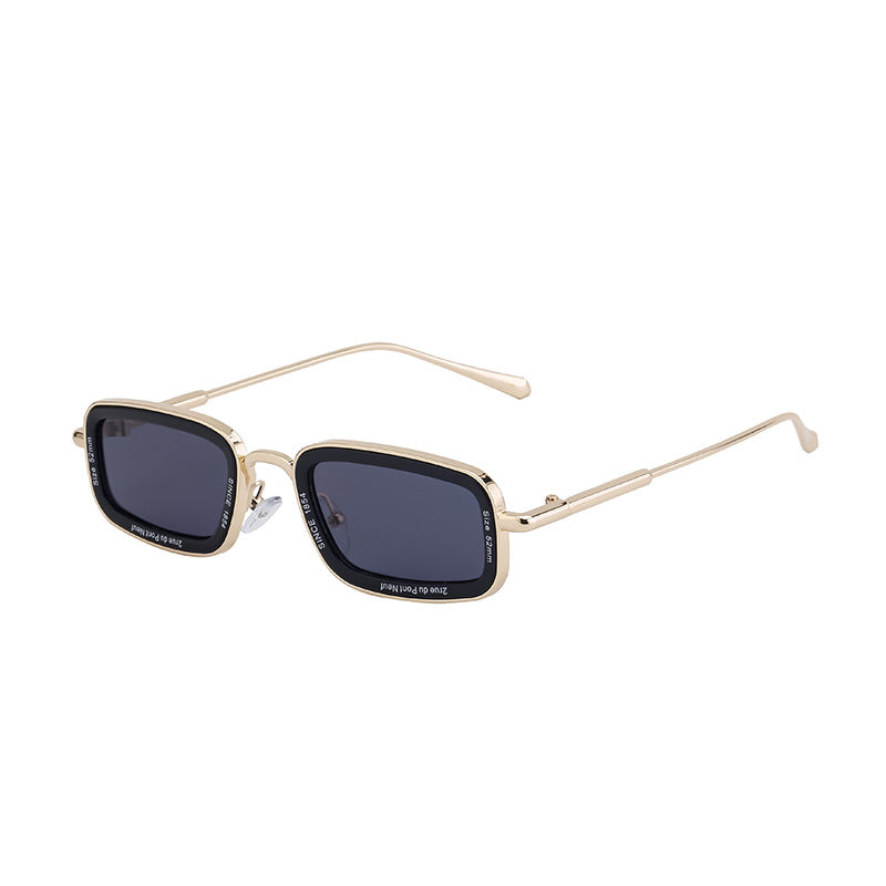 Women's Retro Square Sunglasses – Small Frame, High-End Fashion Shades