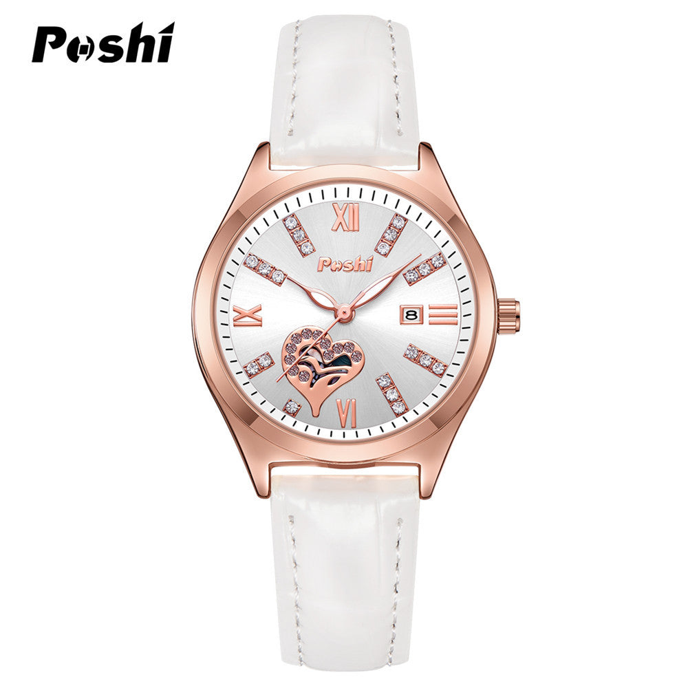 Women’s Smart Casual Style Quartz Watch –Luminous Dial, Calendar