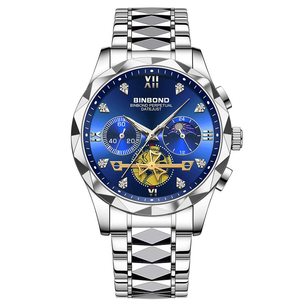 Binbond Steel Casual Multi-function Quartz Watch For Men B1236