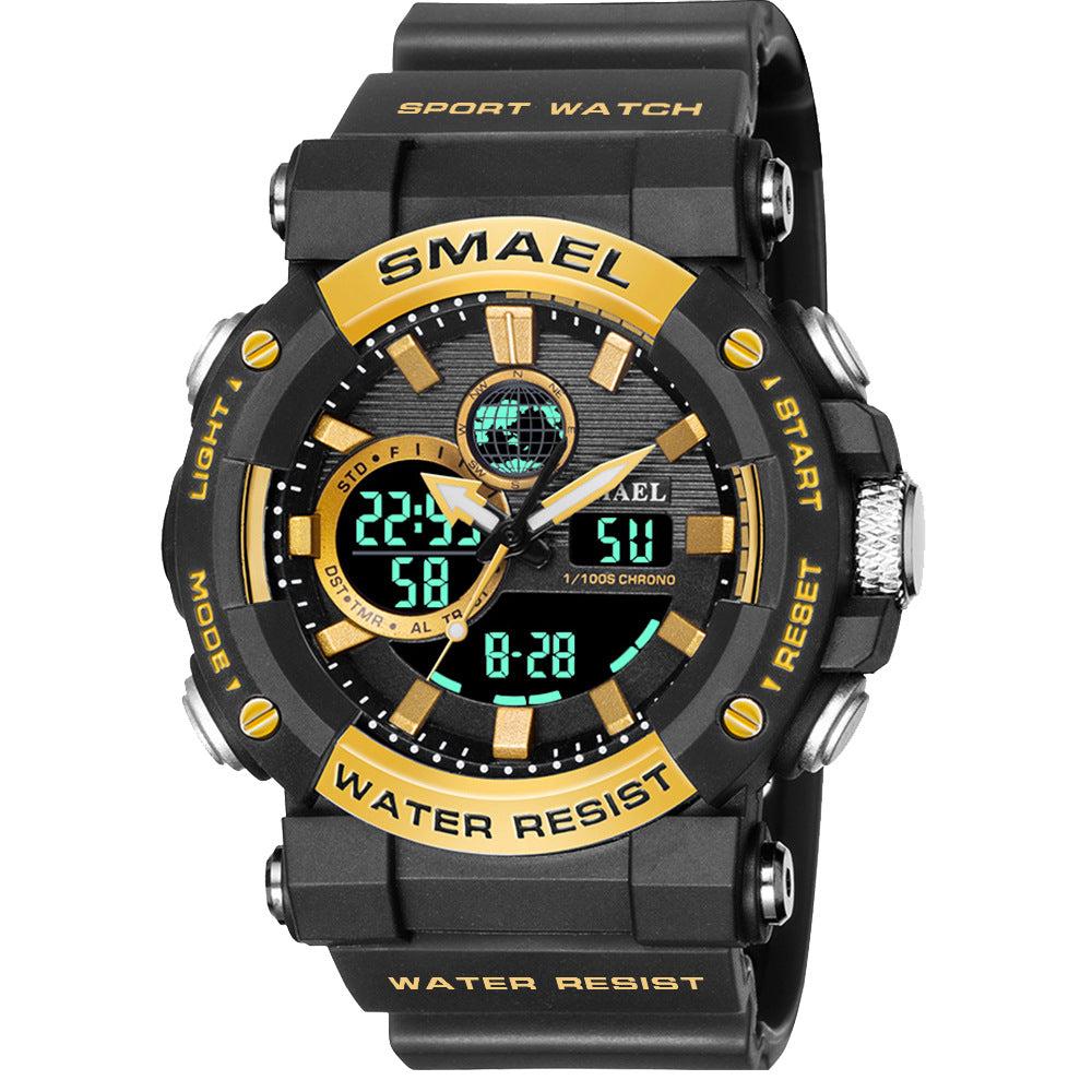 SMAEL Multifunctional Waterproof Analog Digital Watch For Men 8048