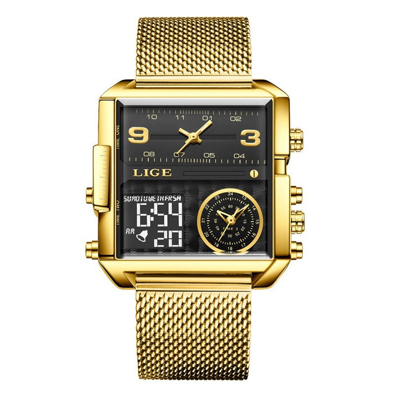 Lige Analog Digital Luxury watch for Men 8925