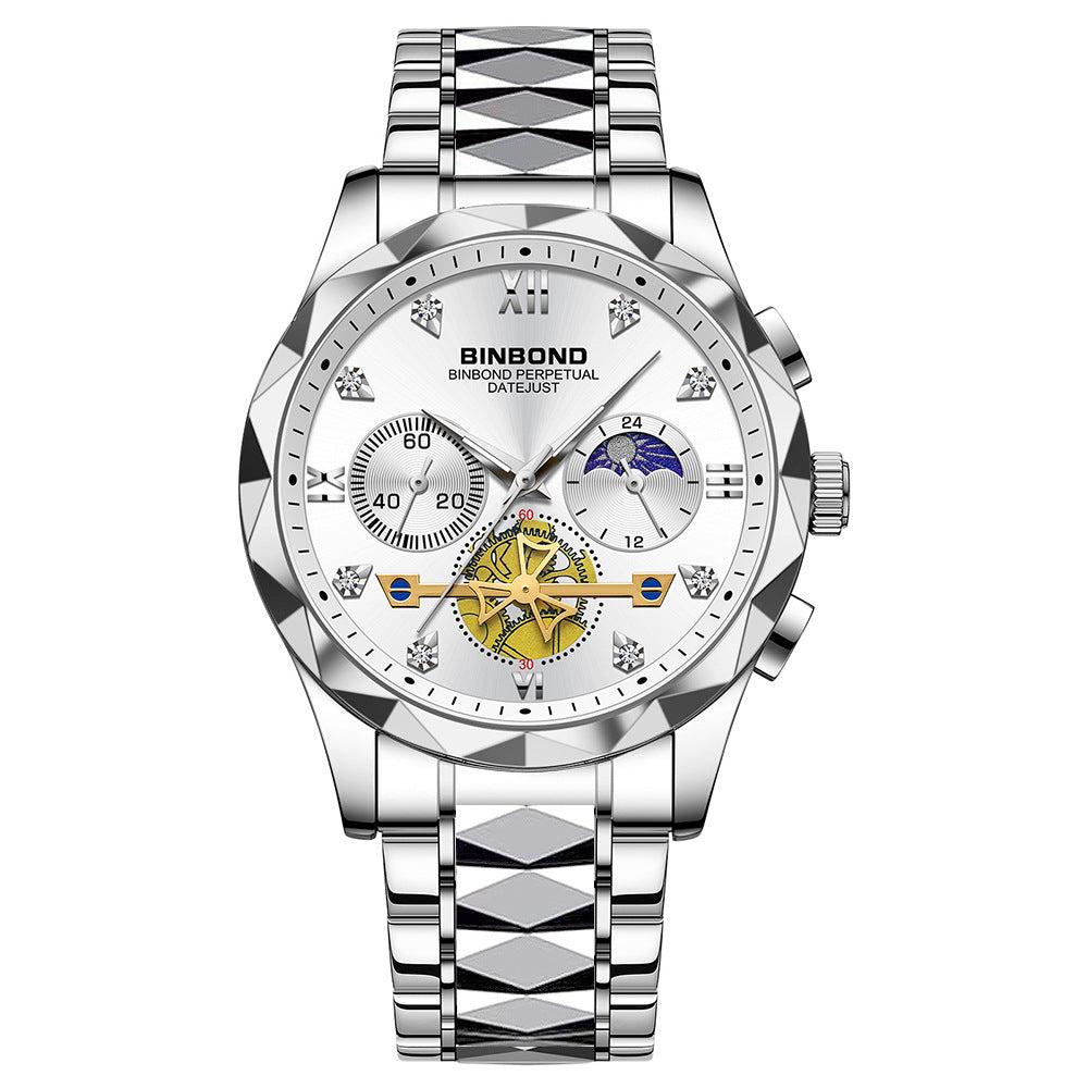 Binbond Steel Casual Multi-function Quartz Watch For Men B1236