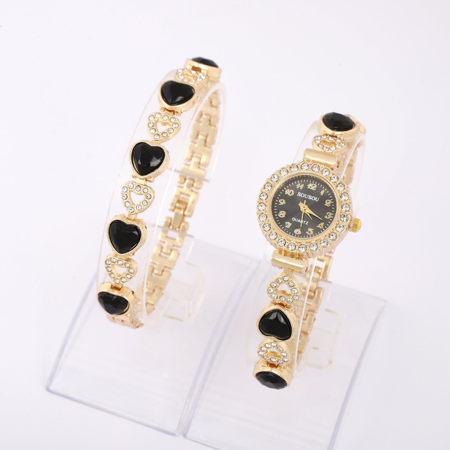 Luxury Women’s Quartz Watch – Elegant Diamond Bracelet Design