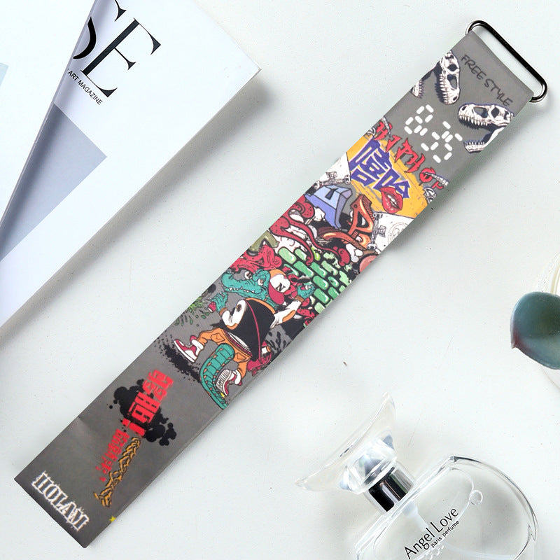 Trendy Paper Watch for Boys – Lightweight Digital Student Gift | Creative Design