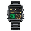 BINBOND Men's Fashion Large Dial Multi-functional Sports Quartz Watch