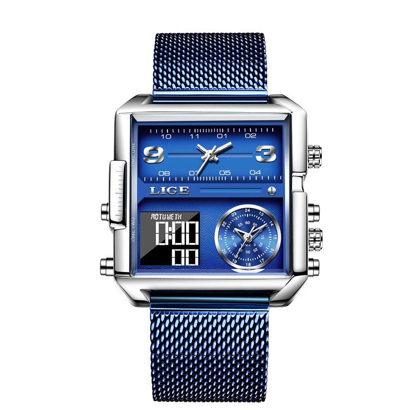 Lige Analog Digital Luxury watch for Men 8925