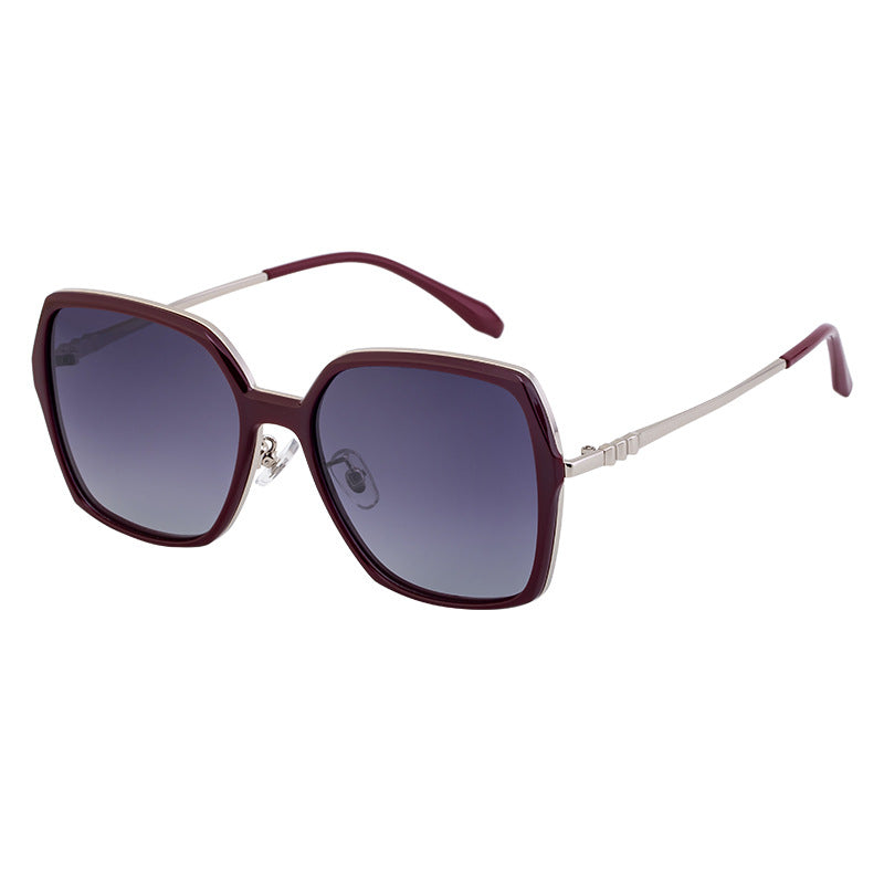 Trendy Square Polarized Sunglasses for Women – UV Protection