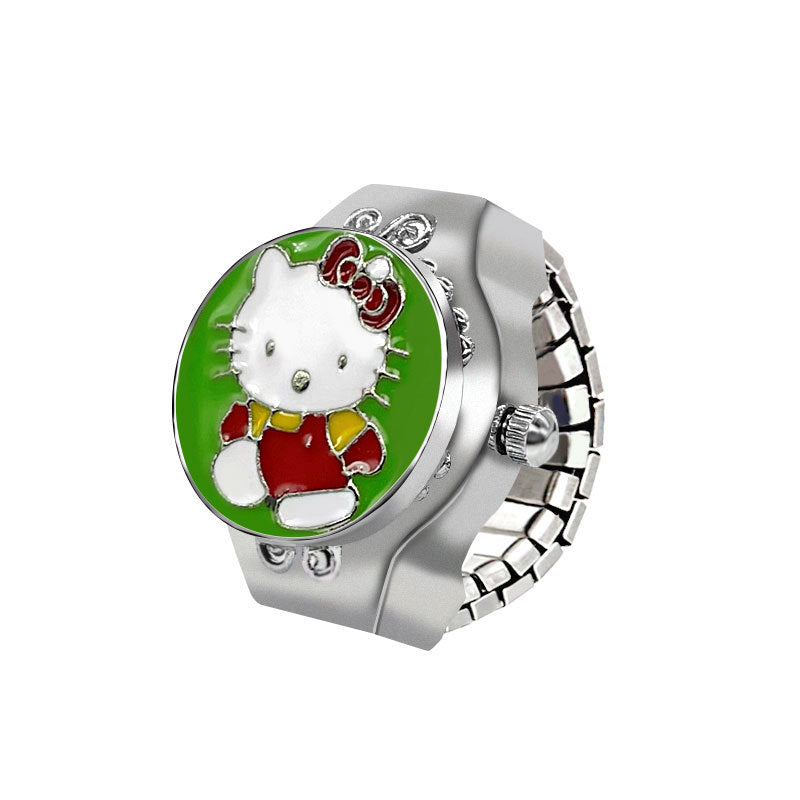 Hello Kitty Ring Watch – Cute Quartz Finger Watch