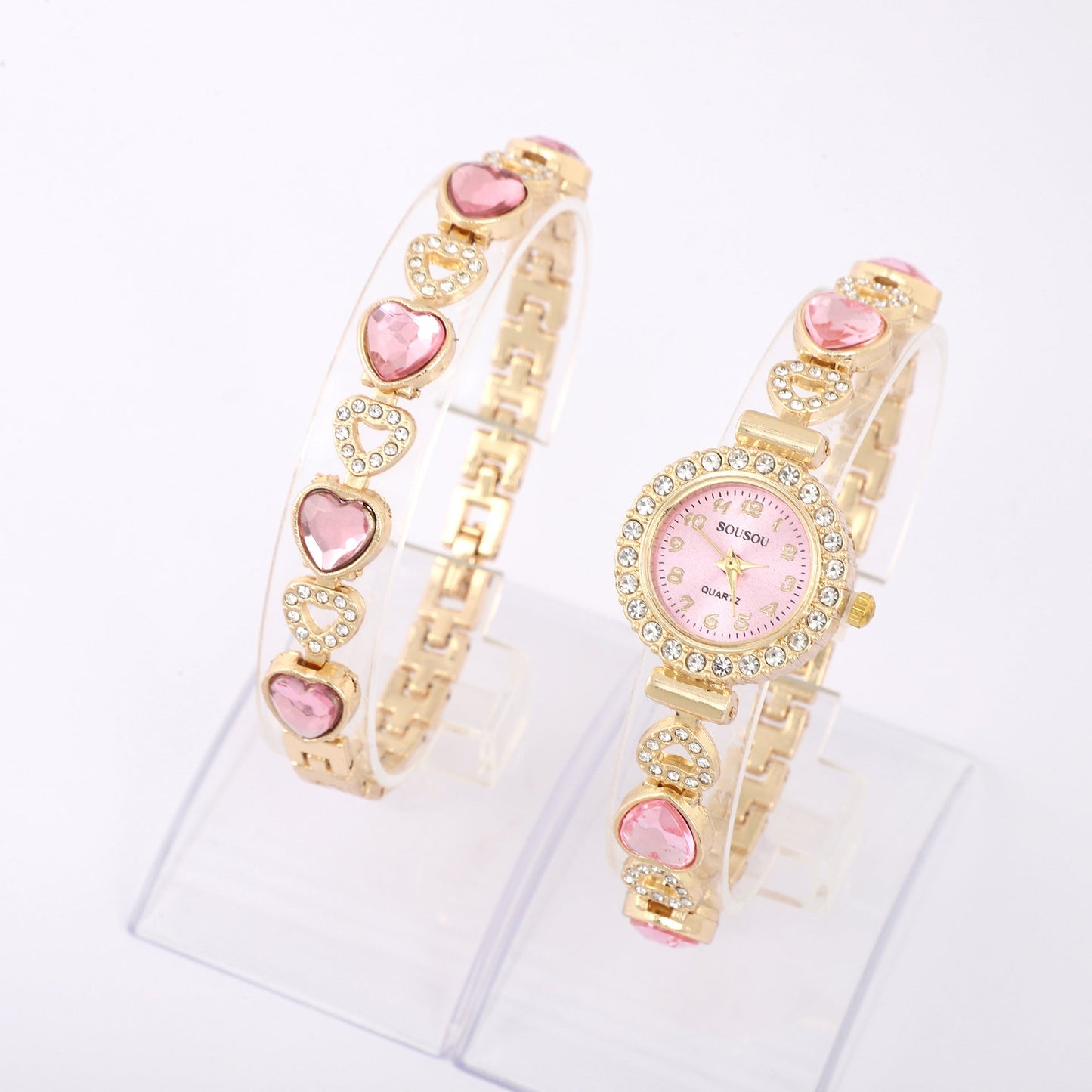 Luxury Women’s Quartz Watch – Elegant Diamond Bracelet Design