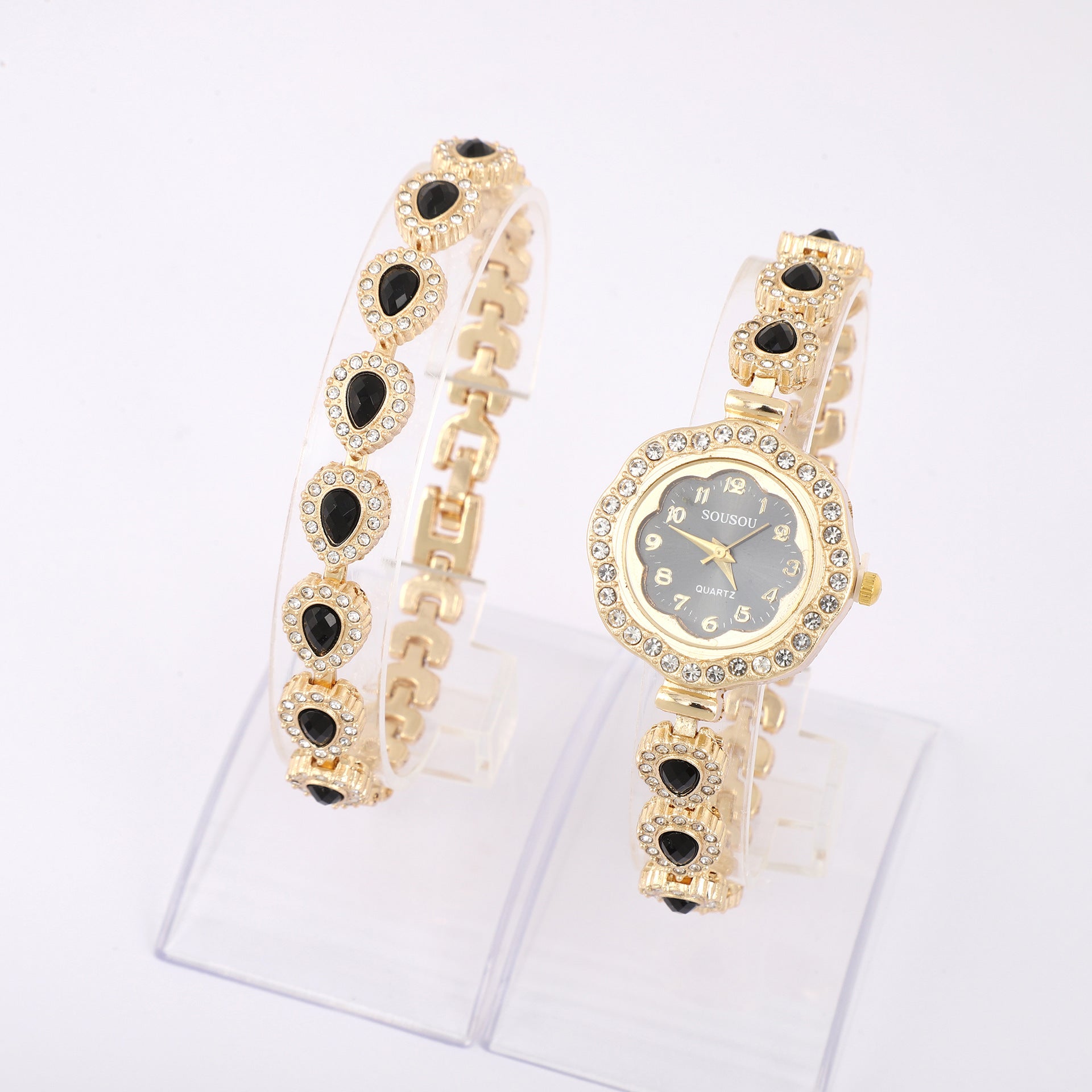 Elegant Women’s Quartz Watch – Luxury Floral Dial, Minimalist Design