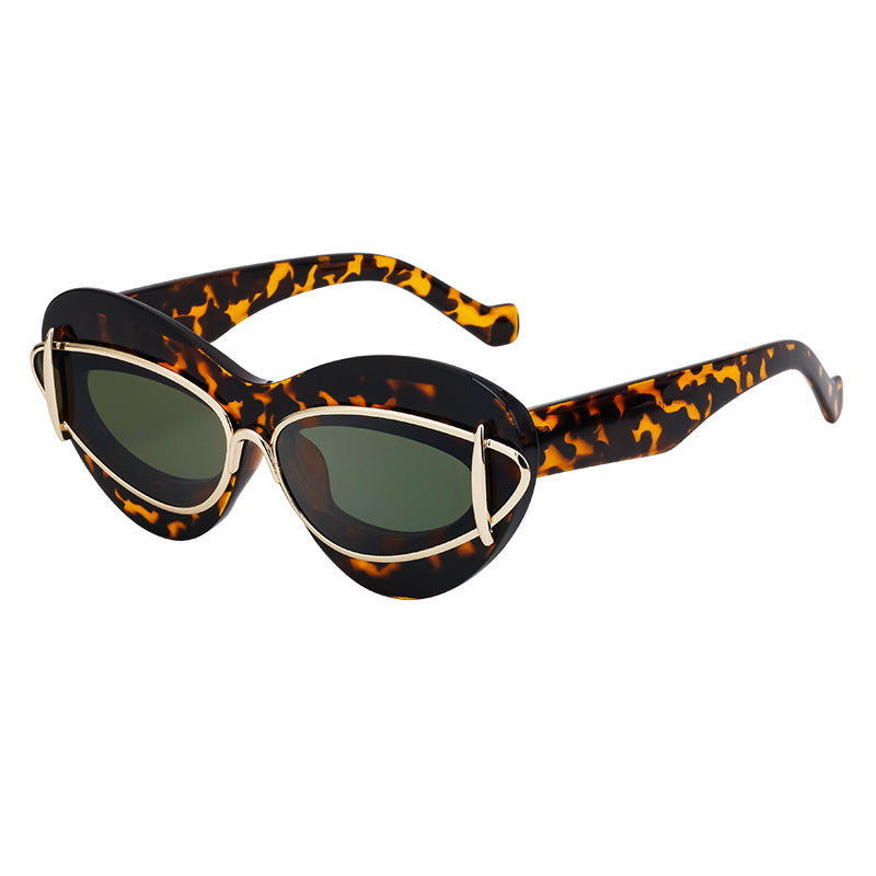 Trendy Y2K Cat-Eye Sunglasses – Stylish Small-Frame Shades with UV Protection