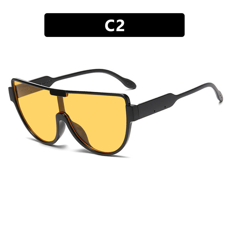 Women's Oversized Aviator Sunglasses – UV400 Protection, Fashion Street Style