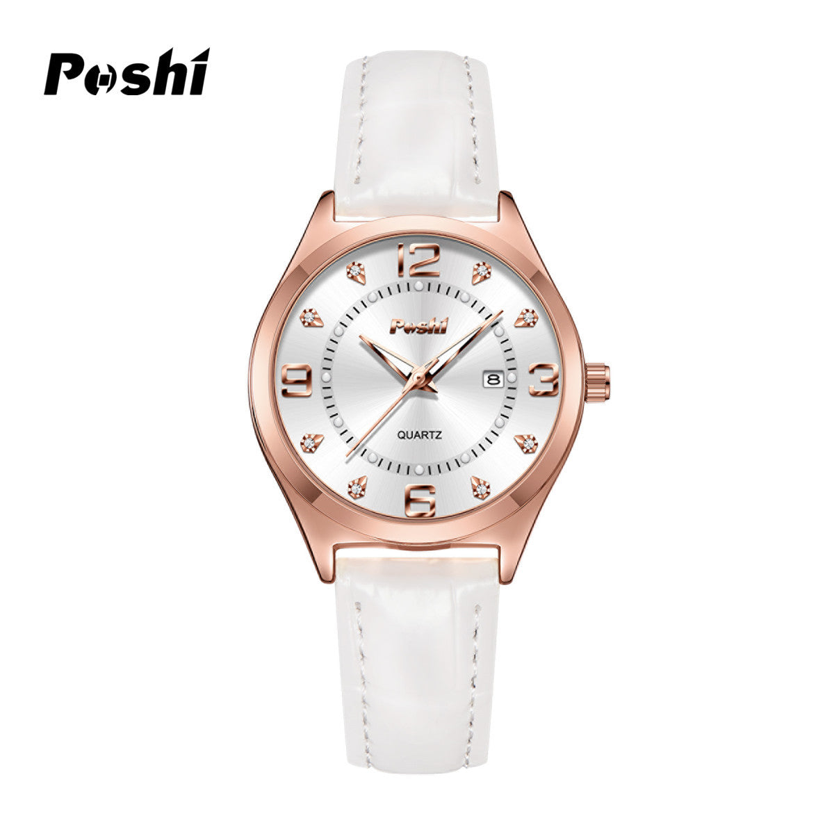 Women's Luminous Dial Quartz Watch – Calendar Timepiece