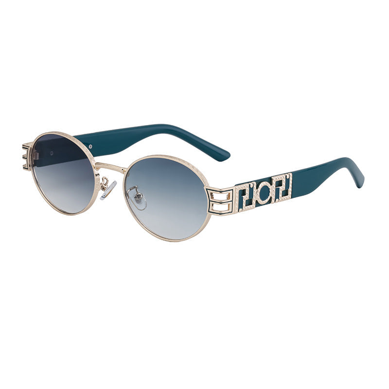 Women's Round Frame Fashion Sunglasses – High-End UV Protection Shades