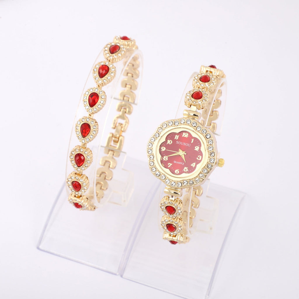 Elegant Women’s Quartz Watch – Luxury Floral Dial, Minimalist Design