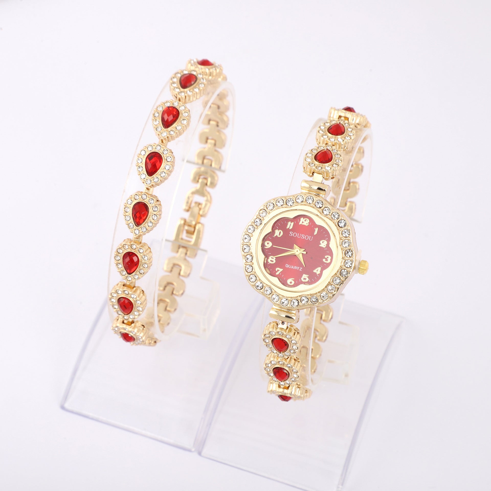 Elegant Women’s Quartz Watch – Luxury Floral Dial, Minimalist Design