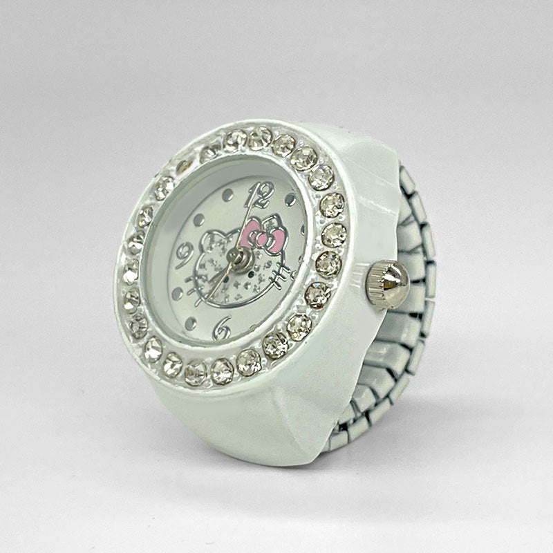 Women's Stylish Ring Watch – Quartz Finger Watch