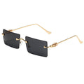Women's Frameless Square Sunglasses – UV400 Japanese Style Resin Lenses