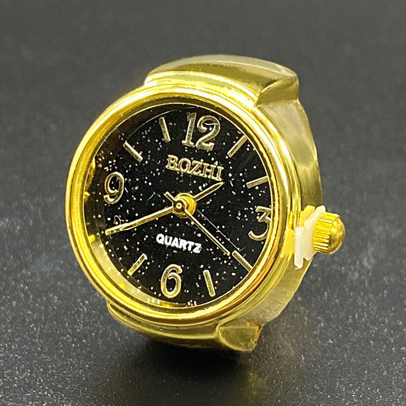 Unisex Starry Ring Watch – Casual Quartz Finger Watch