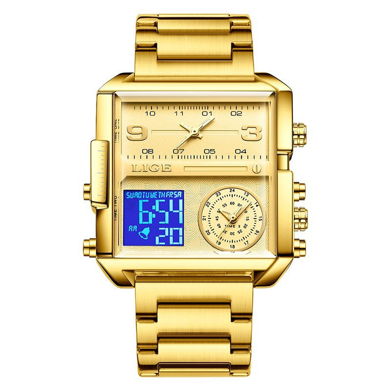 Lige Analog Digital Luxury watch for Men 8925