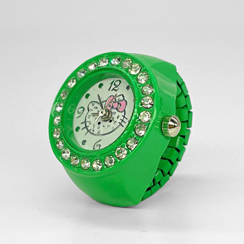 Women's Stylish Ring Watch – Quartz Finger Watch