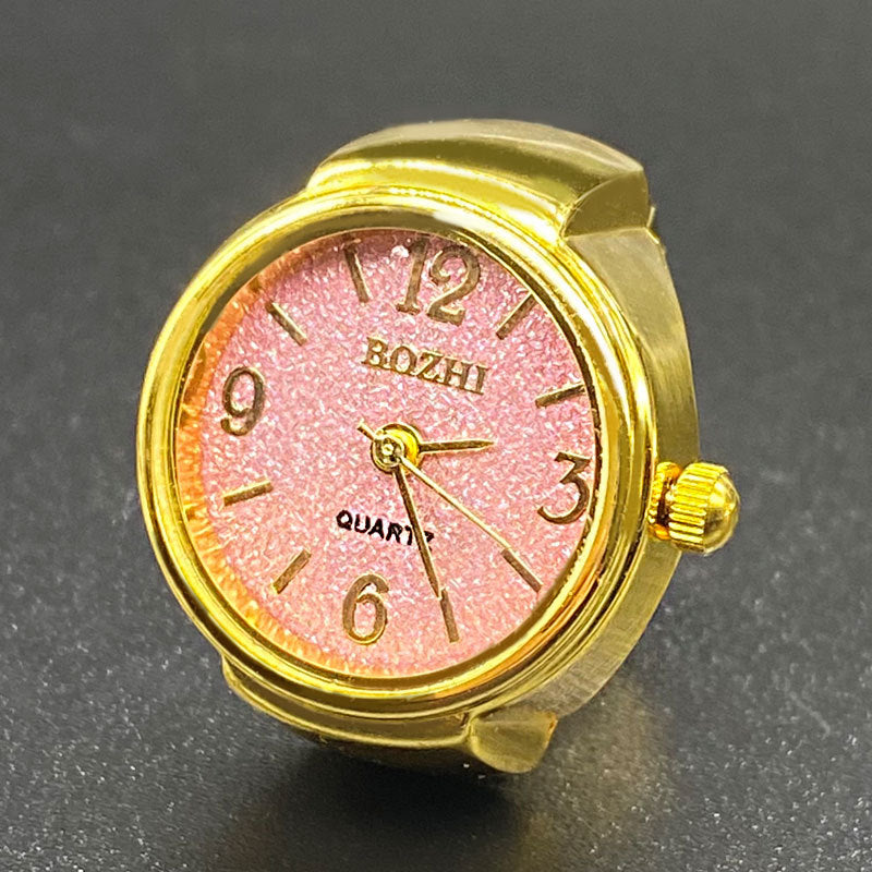 Unisex Starry Ring Watch – Casual Quartz Finger Watch