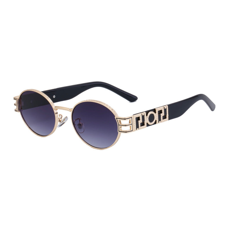 Women's Round Frame Fashion Sunglasses – High-End UV Protection Shades