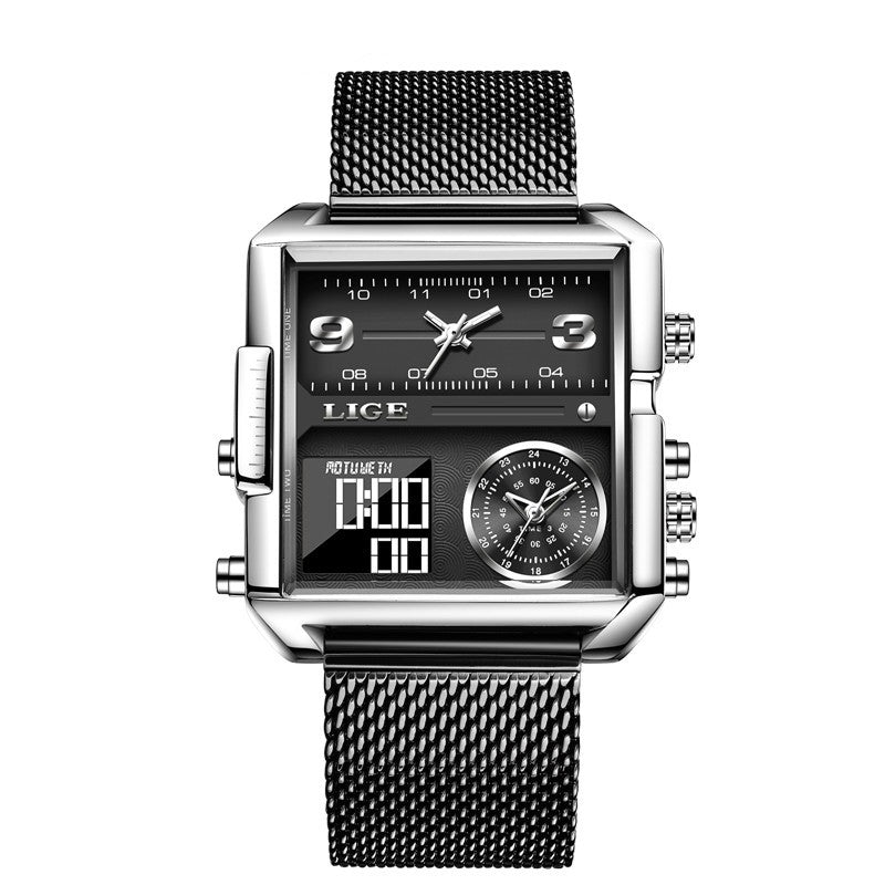 Lige Analog Digital Luxury watch for Men 8925