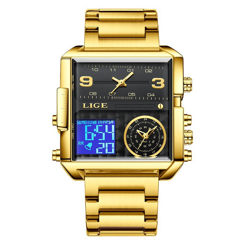 Lige Analog Digital Luxury watch for Men 8925