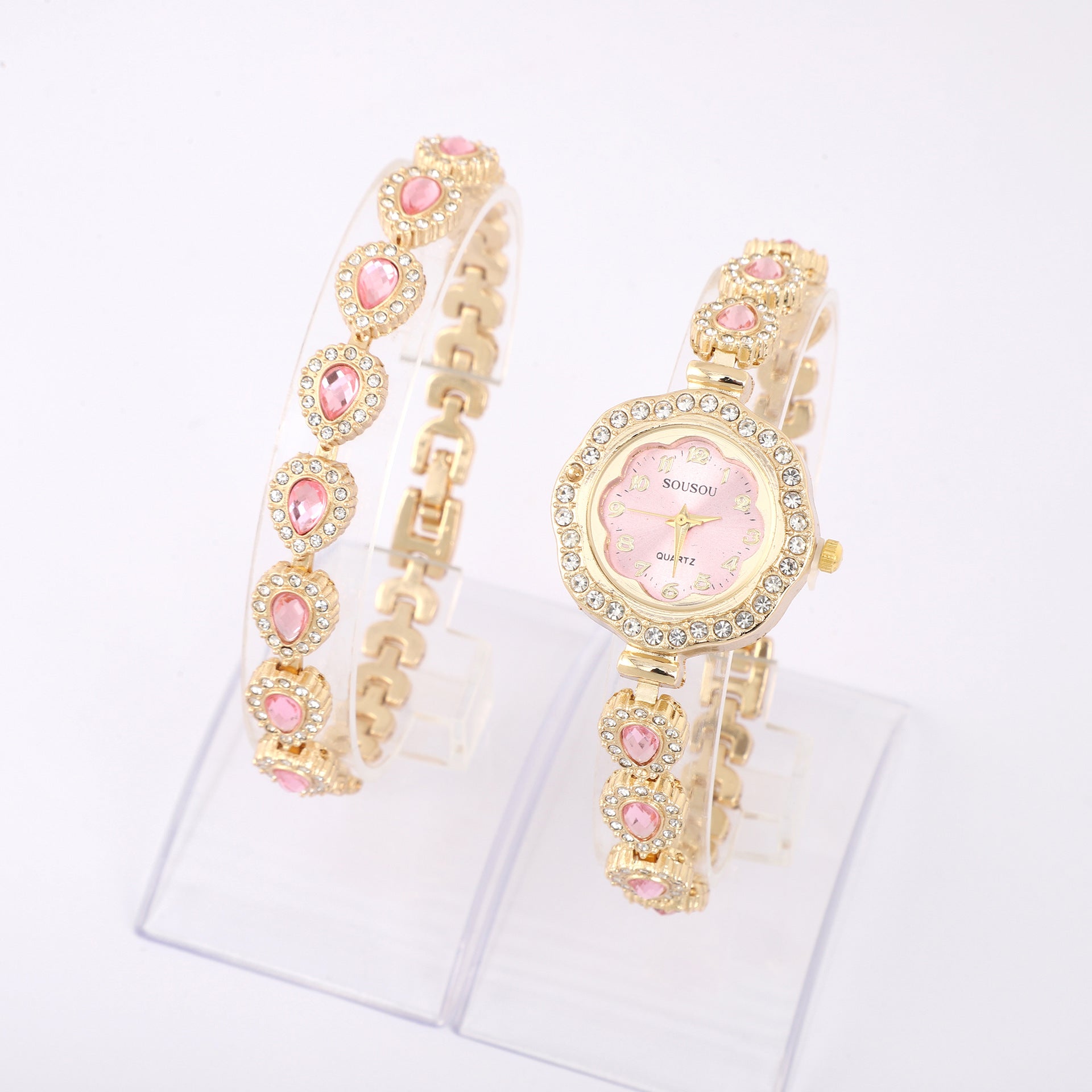 Elegant Women’s Quartz Watch – Luxury Floral Dial, Minimalist Design
