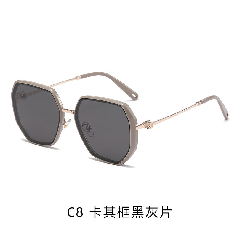 Premium Polarized Sunglasses for Women – Trendy Irregular Frame UV Protection