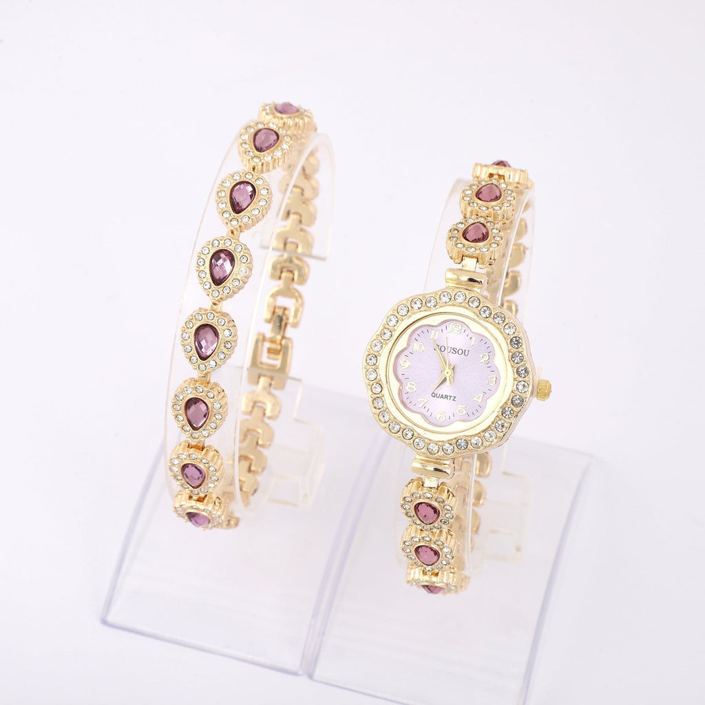 Elegant Women’s Quartz Watch – Luxury Floral Dial, Minimalist Design
